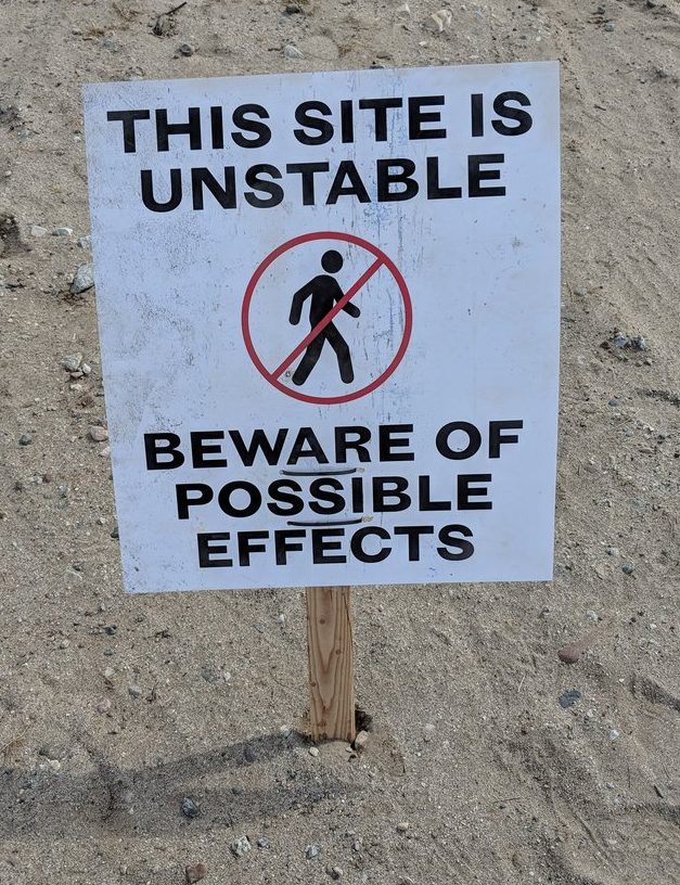 Beware Sign