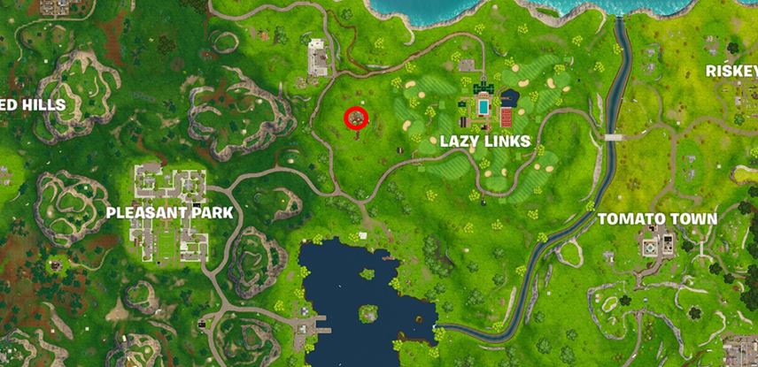 Fortnite Road Trip Battle Star Location #1
