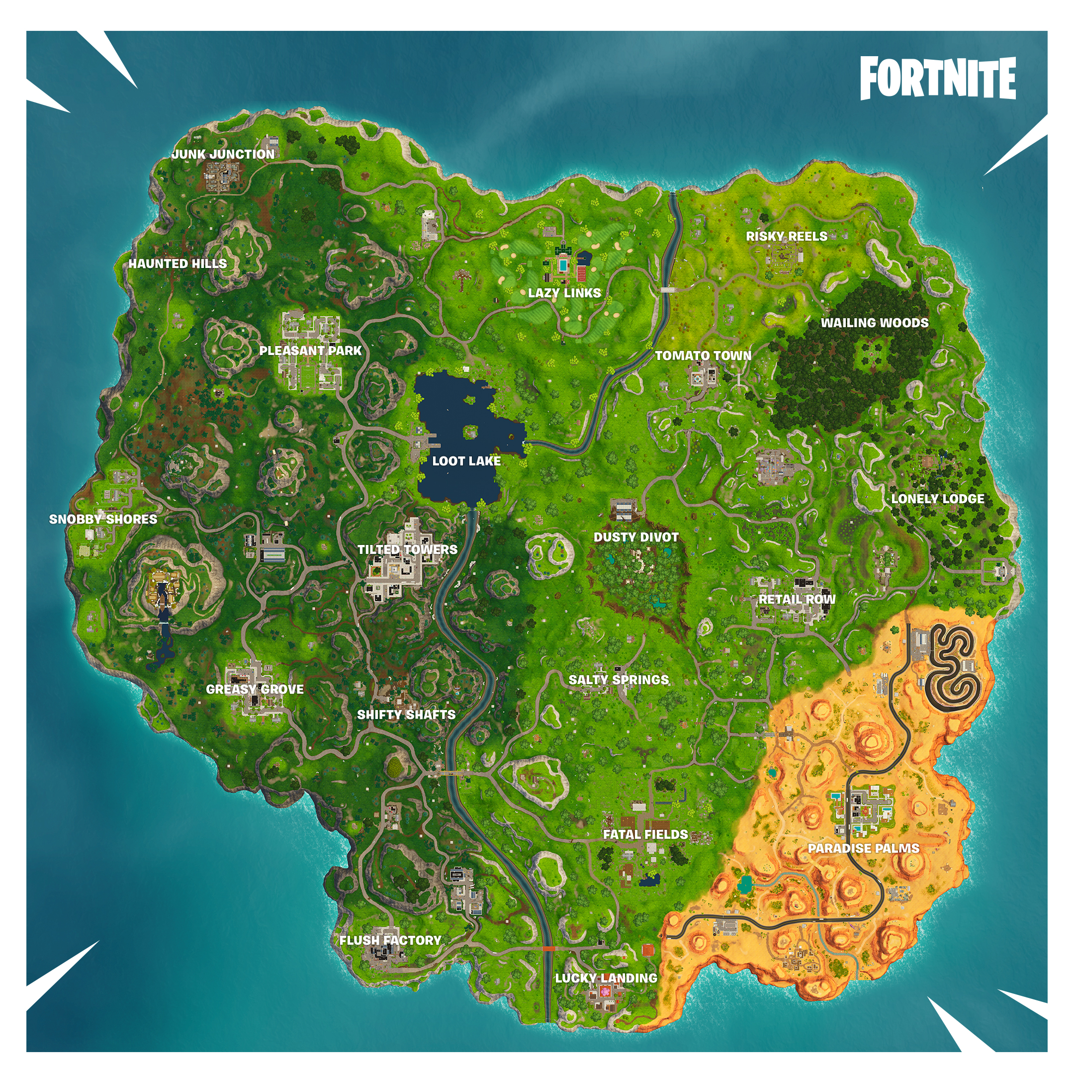 Fortnite Season 5 Map