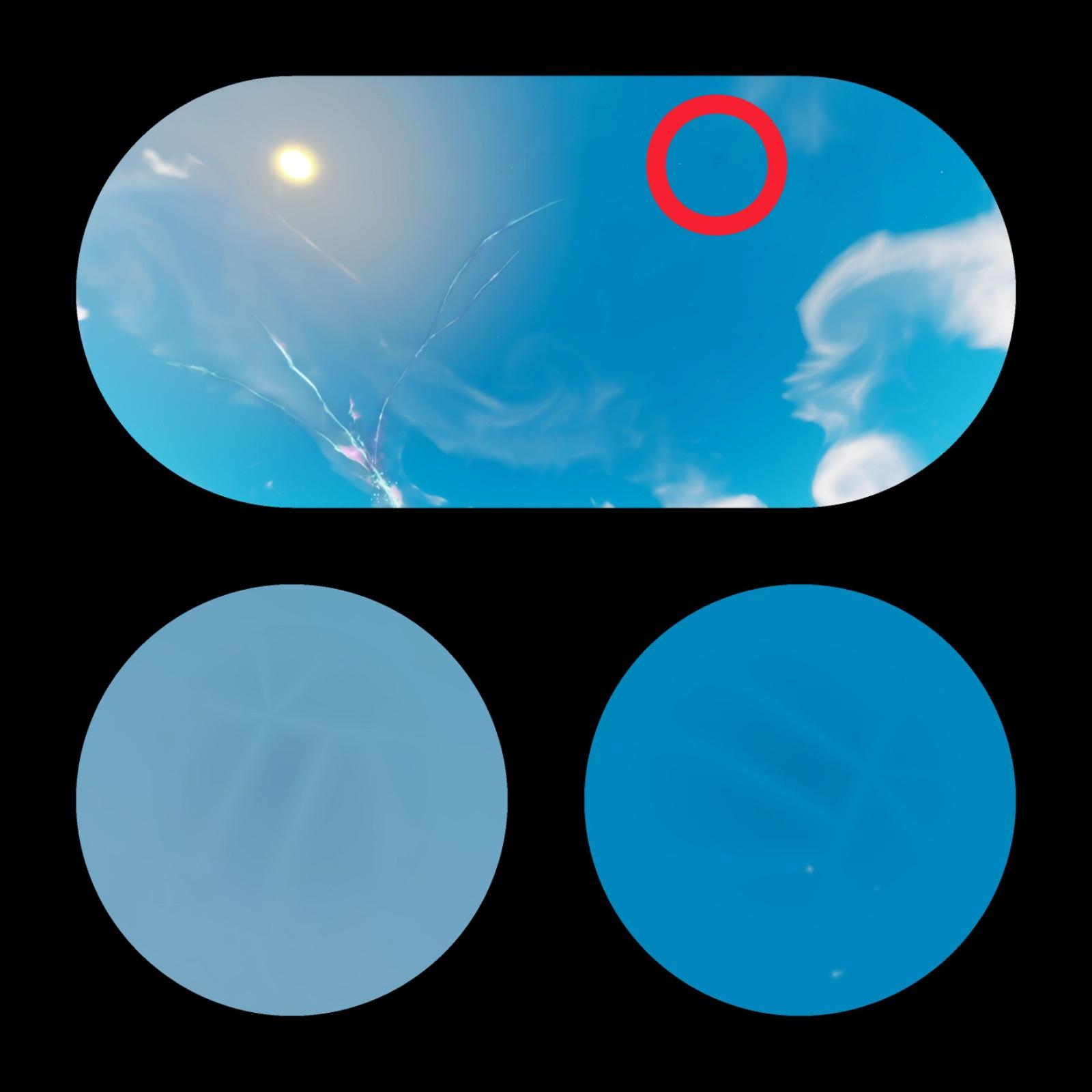 Fortnite Symbol in the sky