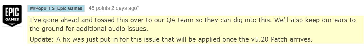 MrPopo Reply to Audio Glitch