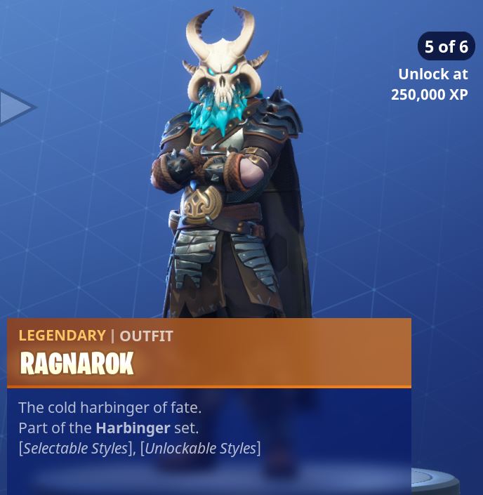 Fortnite Season 5 Battle Pass Tier 100 Ragnarok Skin/Outfit Style 5