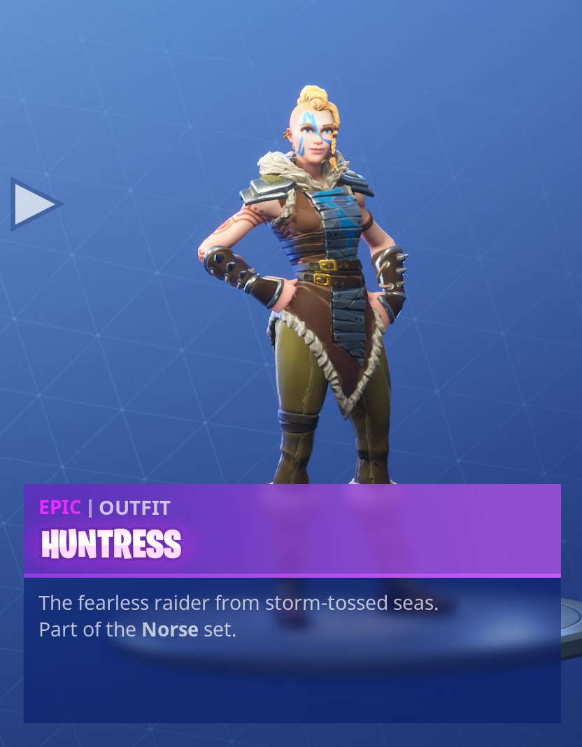 Fortnite Season 5 Battle Pass Tier 1 Huntress Skin/Outfit