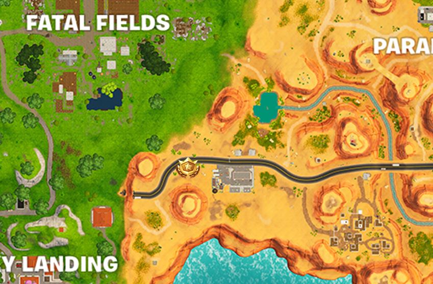Fortnite Road Trip #4 - Week 4 Battle Star Location