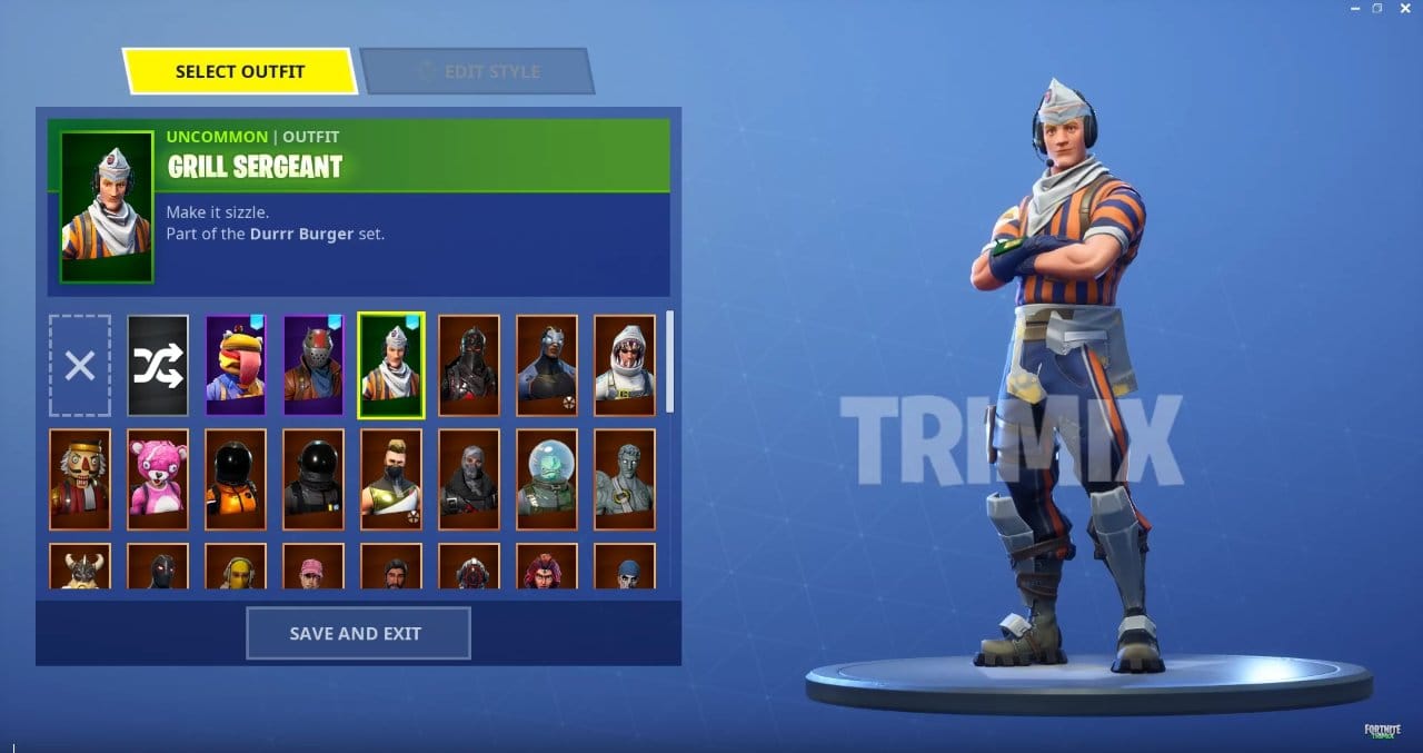 Grill sergeant Fortnite Skin