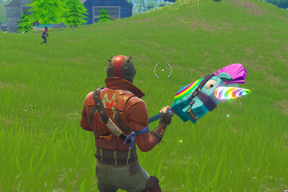 Rainbow Pickaxe Glowing