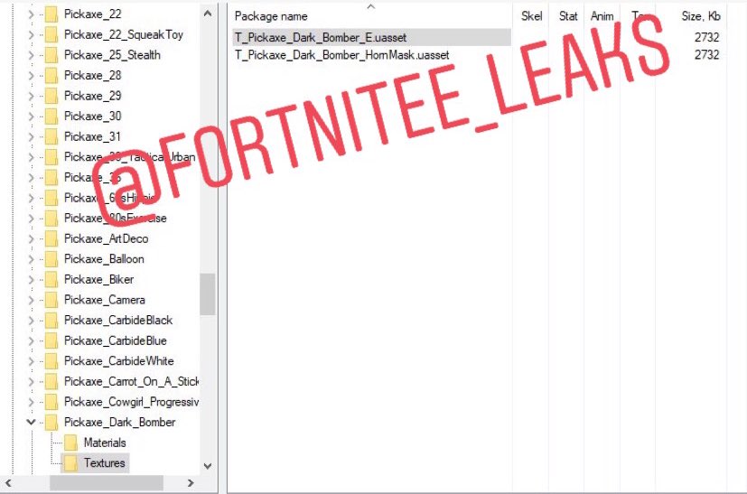 Fortnite Dark Bomber Skin Pickaxe