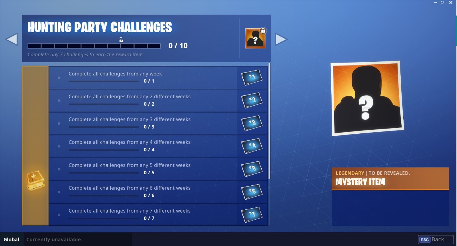 Hunting Party Challenges