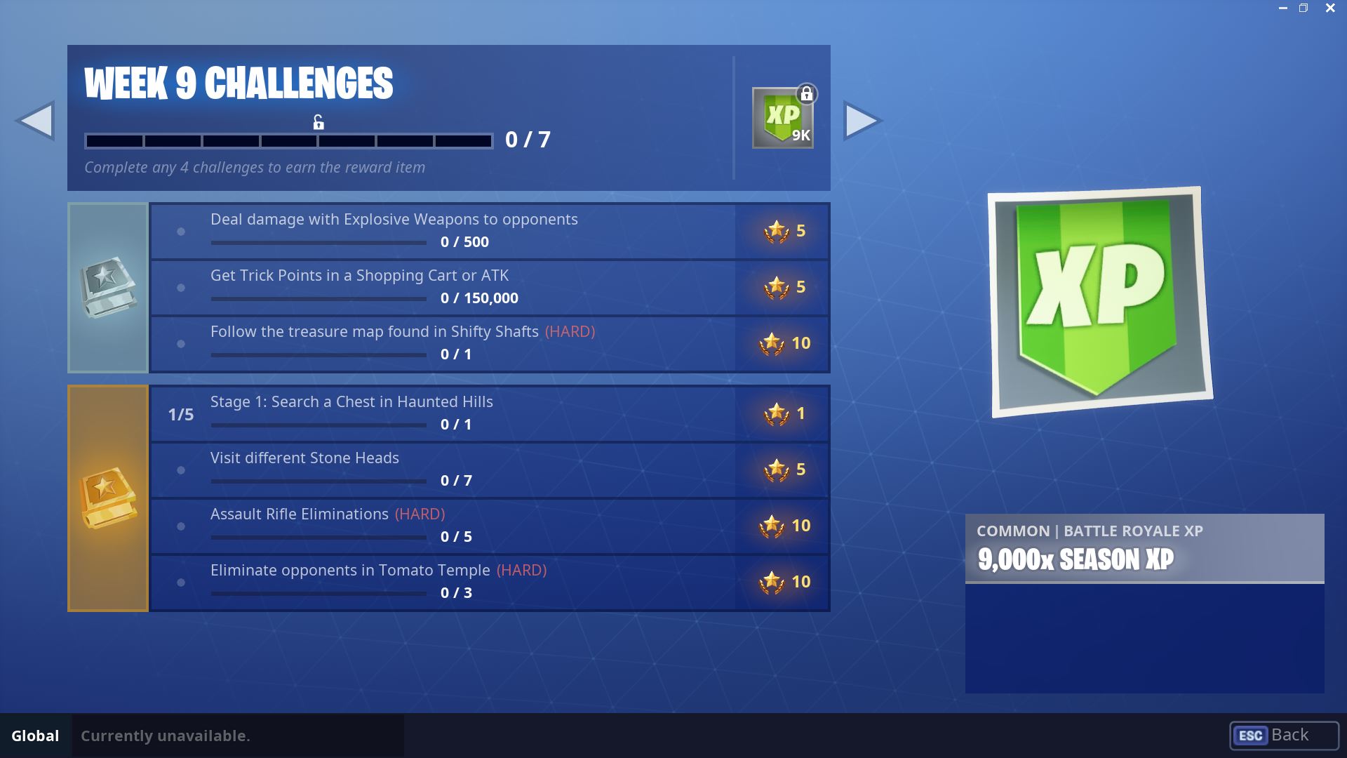 Season 5 week 9 fortnite challenges