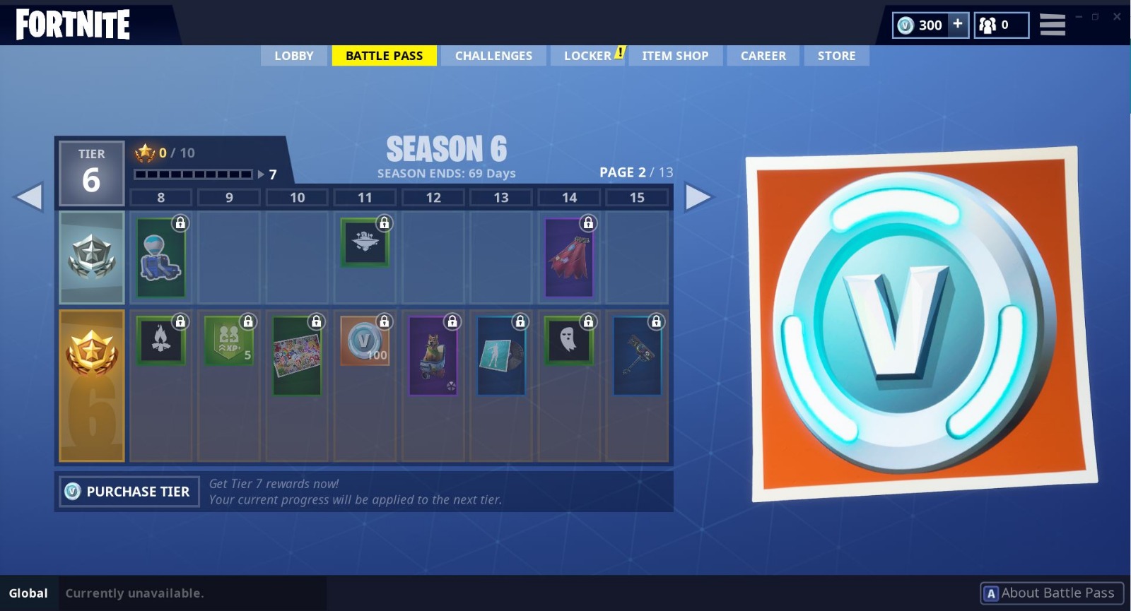Season 6 Battle Pass Tier 8 - 14