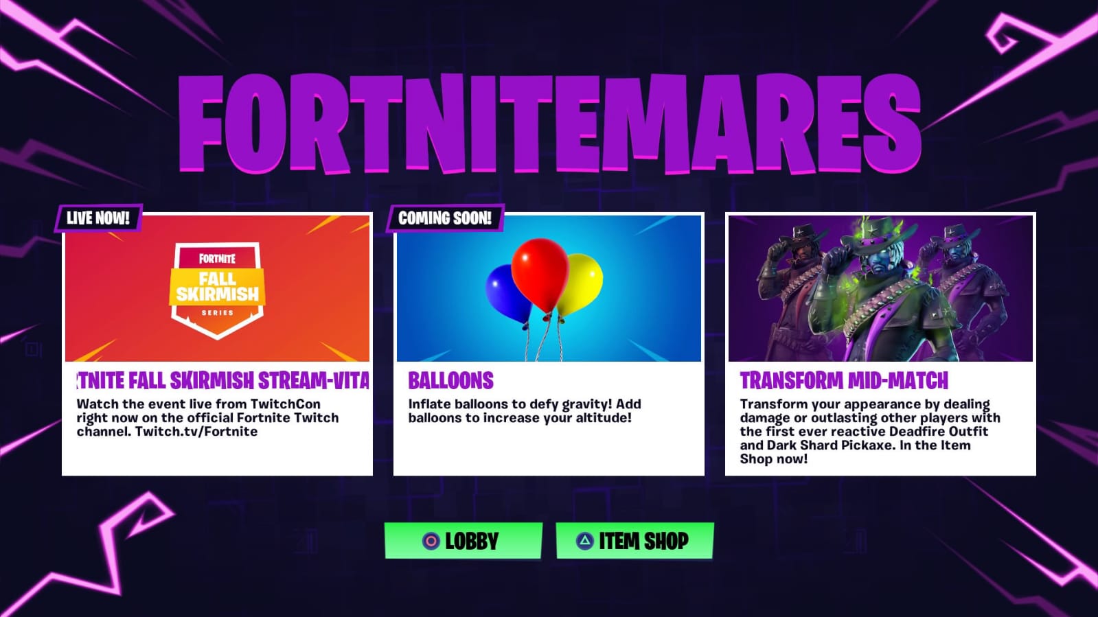 Balloons Fortnite