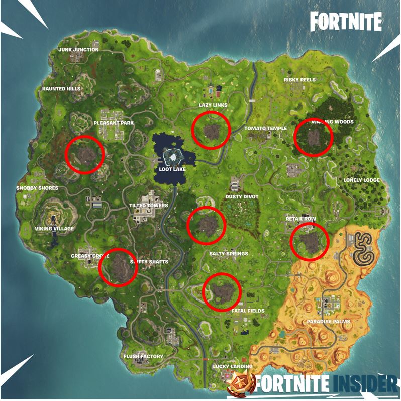 Corrupted Areas in Fortnite Battle Royale