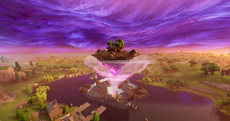 Fortnite Floating Cube Island