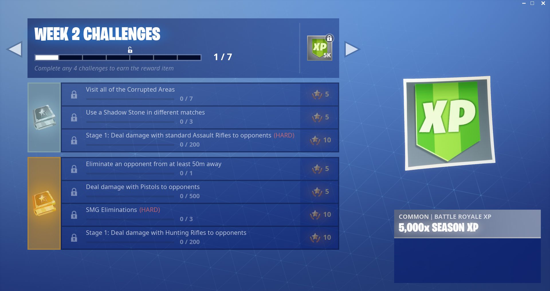Fortnite Season 6, Week 2 Leaked Challenges