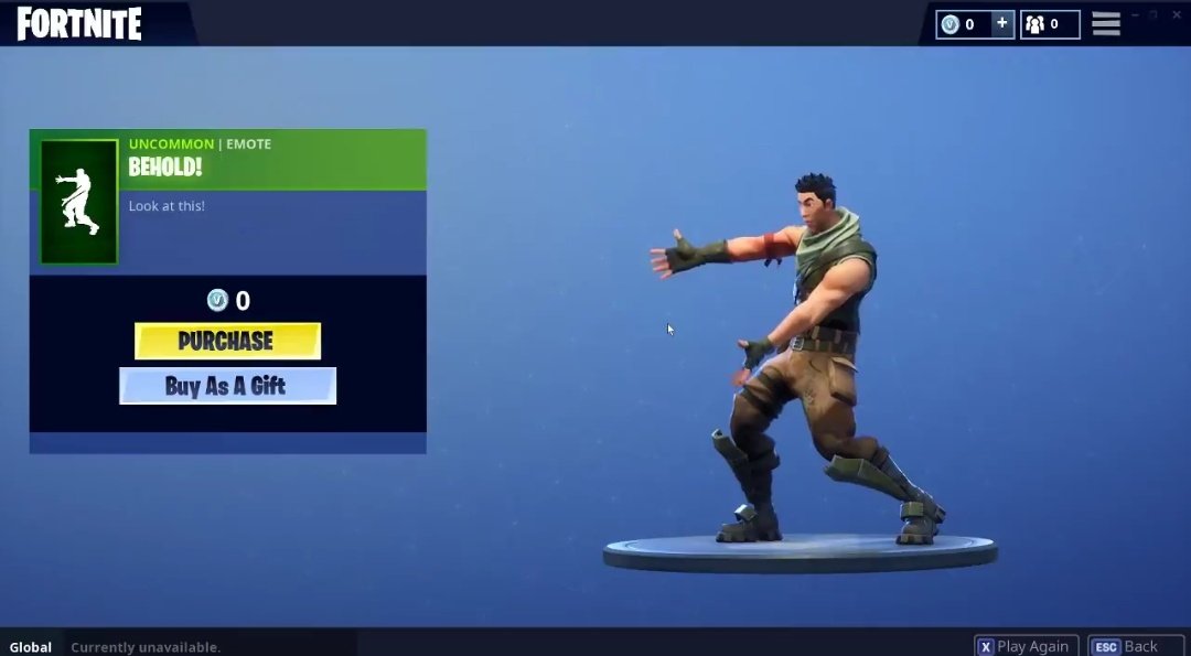 First look at the Fortnite gifting system