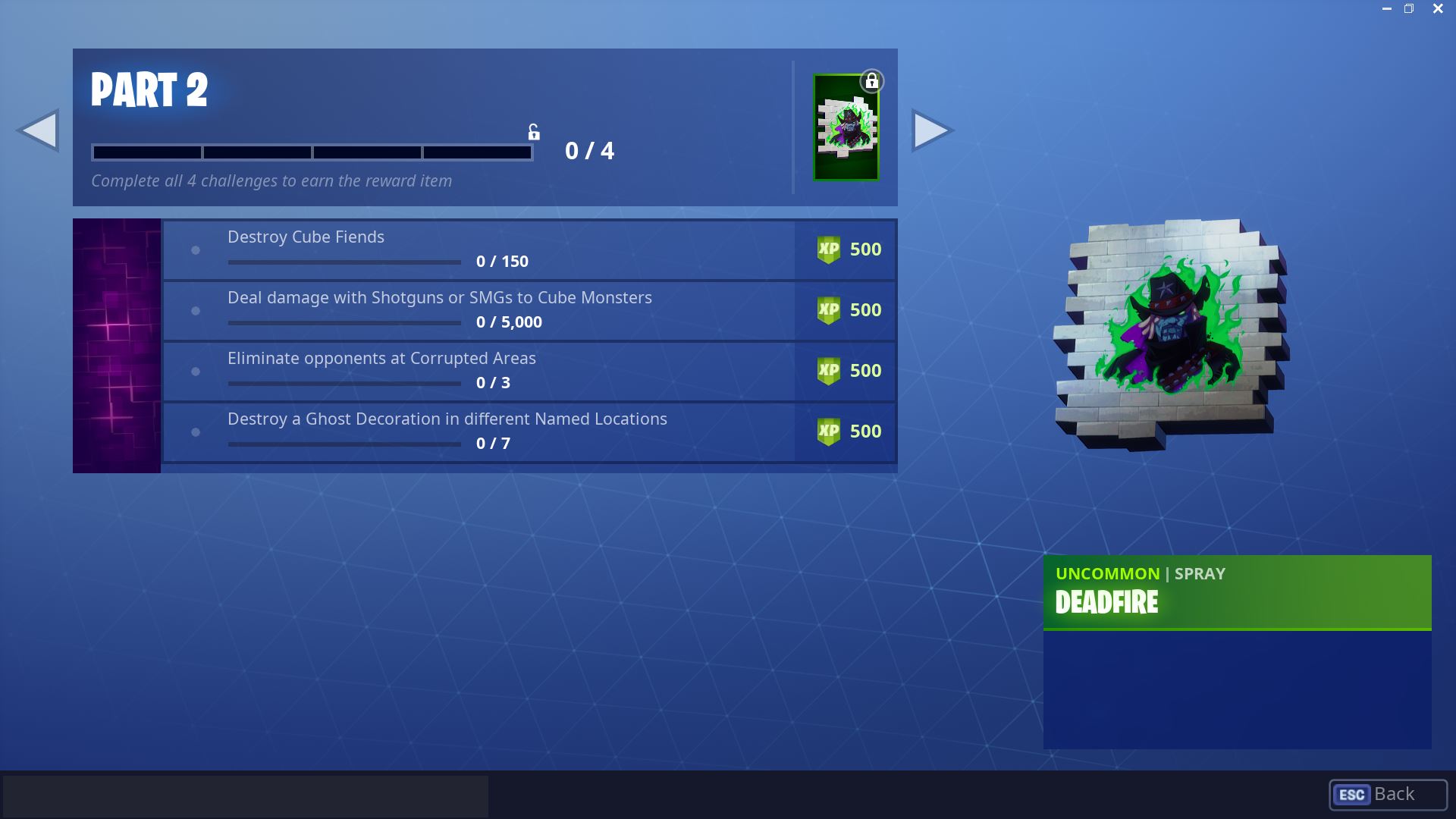 Fortnitemares part 2 challenges