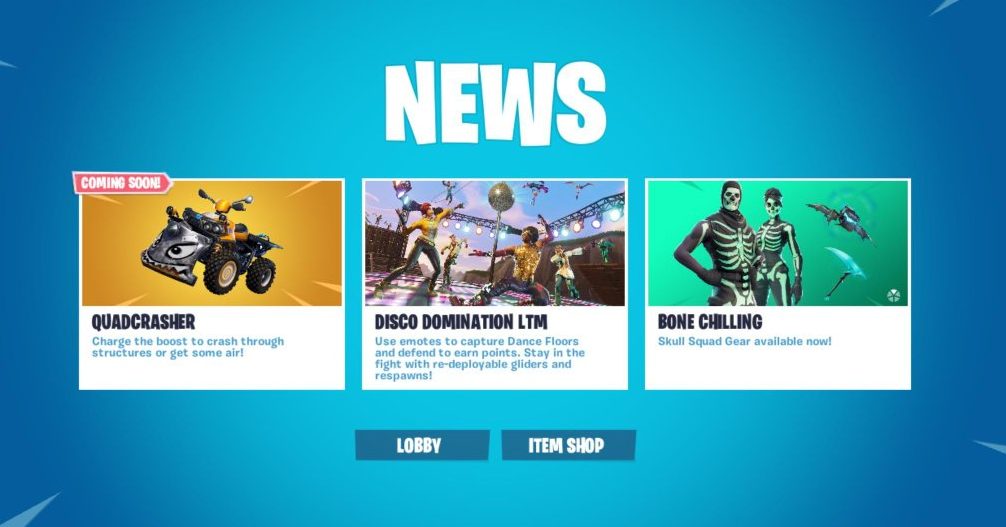 Quadcrasher Coming Soon to Fortnite