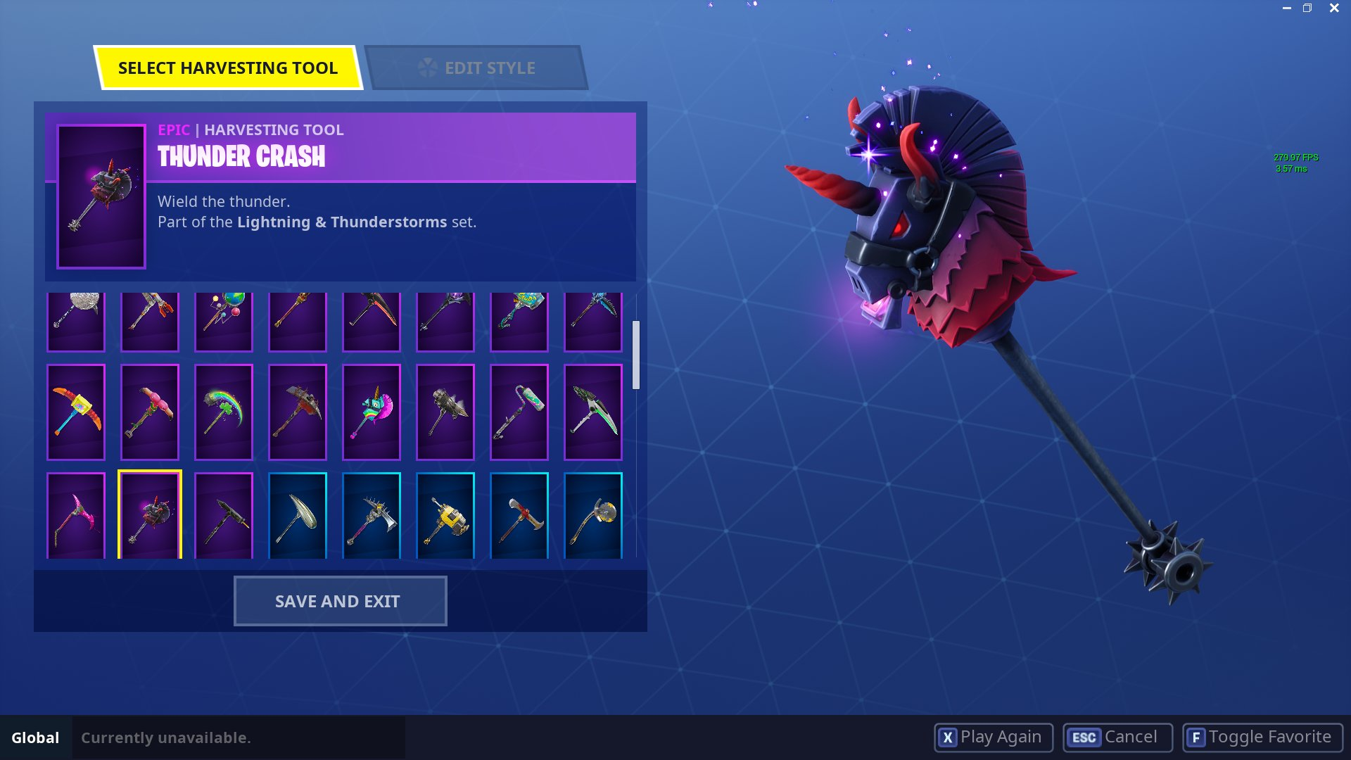 Thunder Crash in-game