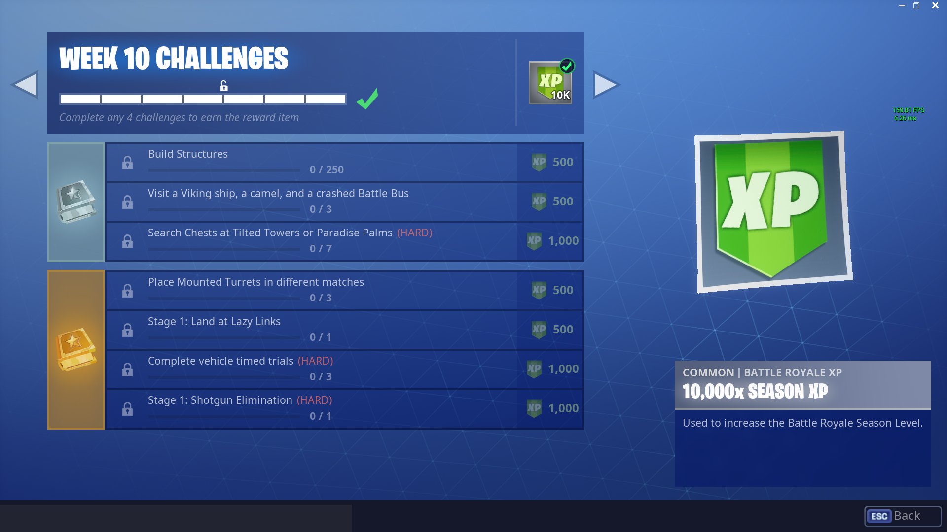 Fortnite Challenges leak for Season 6 Week 10