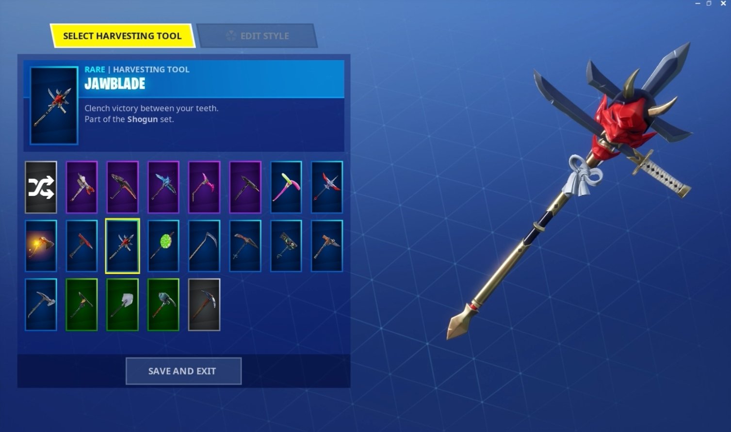 Jawblade fortnite pickaxe