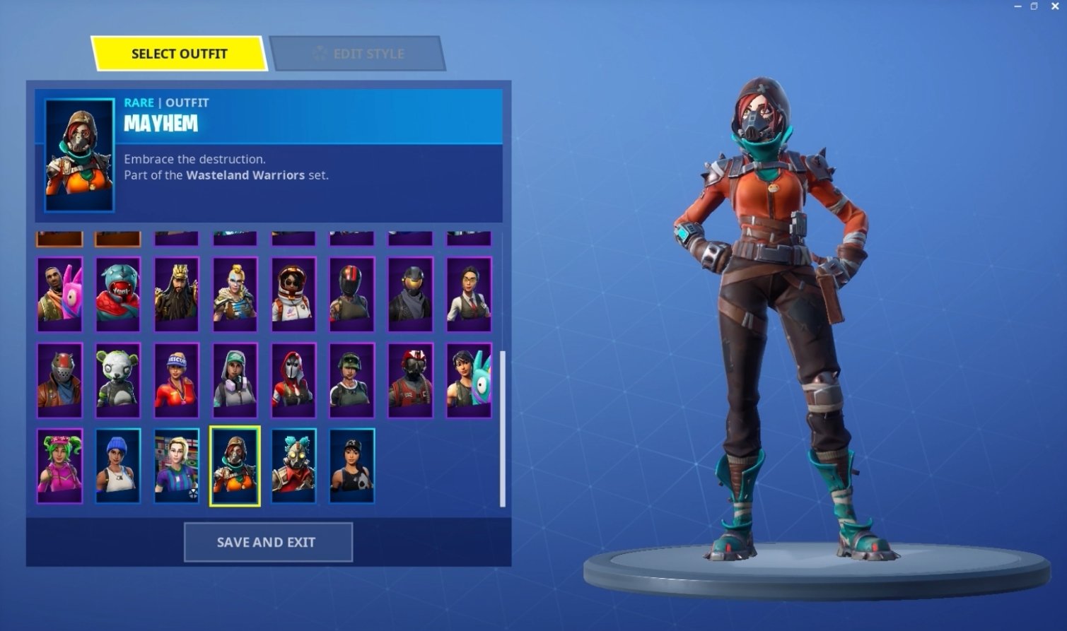 Mayhem Fortnite Skin In Game