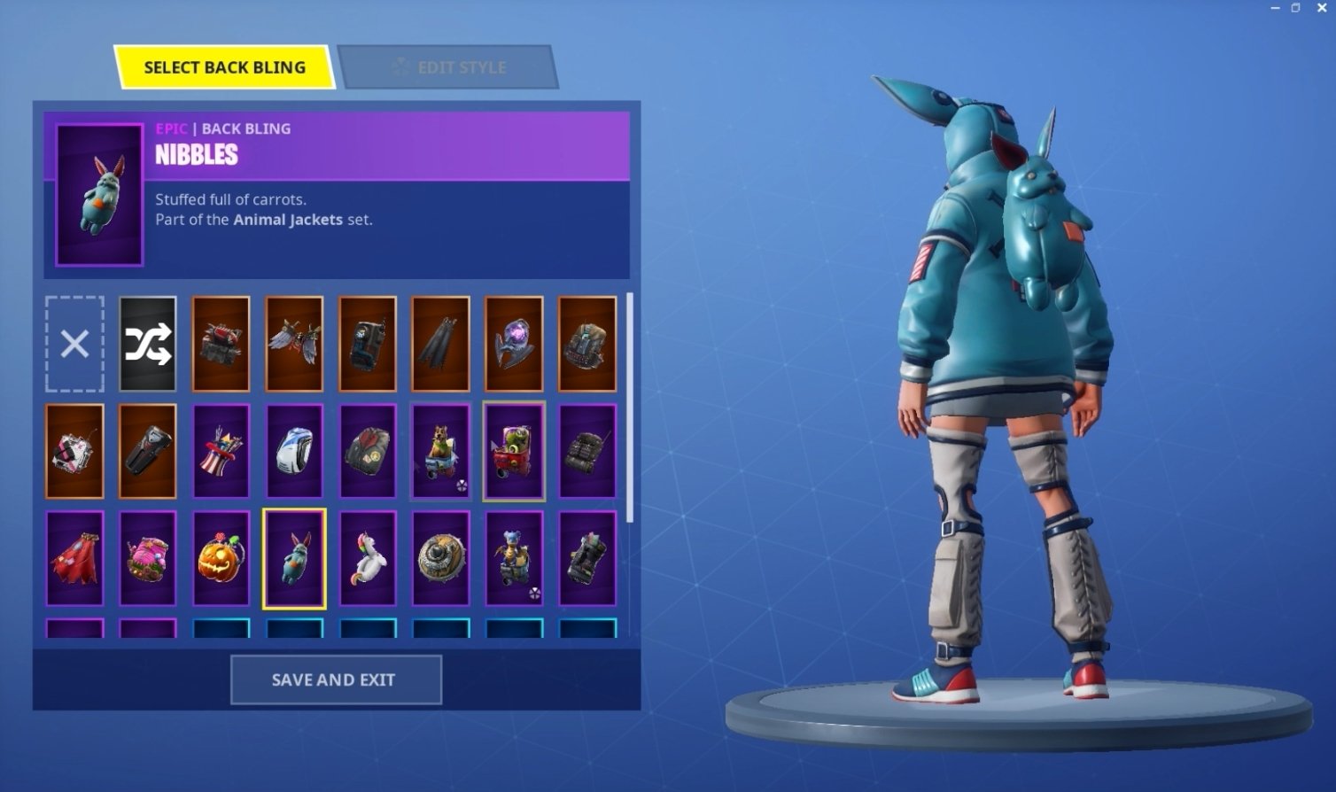 Nibbles Back Bling Fortnite