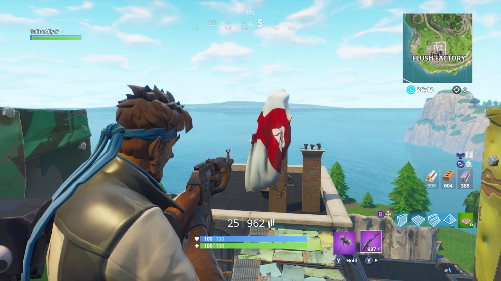 Parachute in Flush Factory Fortnite