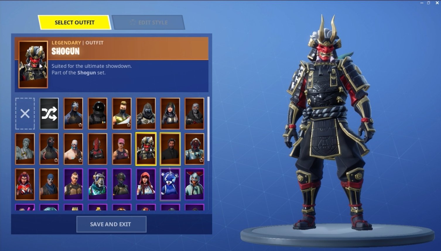 Shogun Fortnite Skin In Game