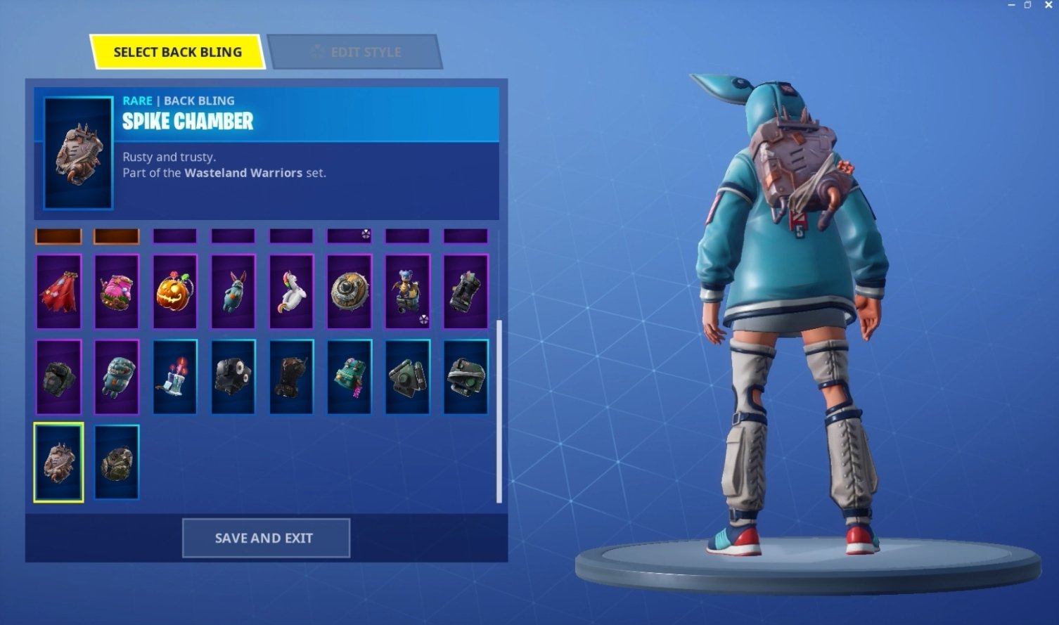 Spike Chamber Back Bling Fortnite
