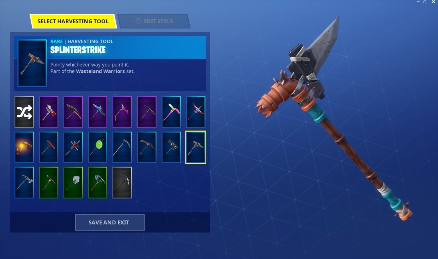 Splinterstrike Fortnite Pickaxe