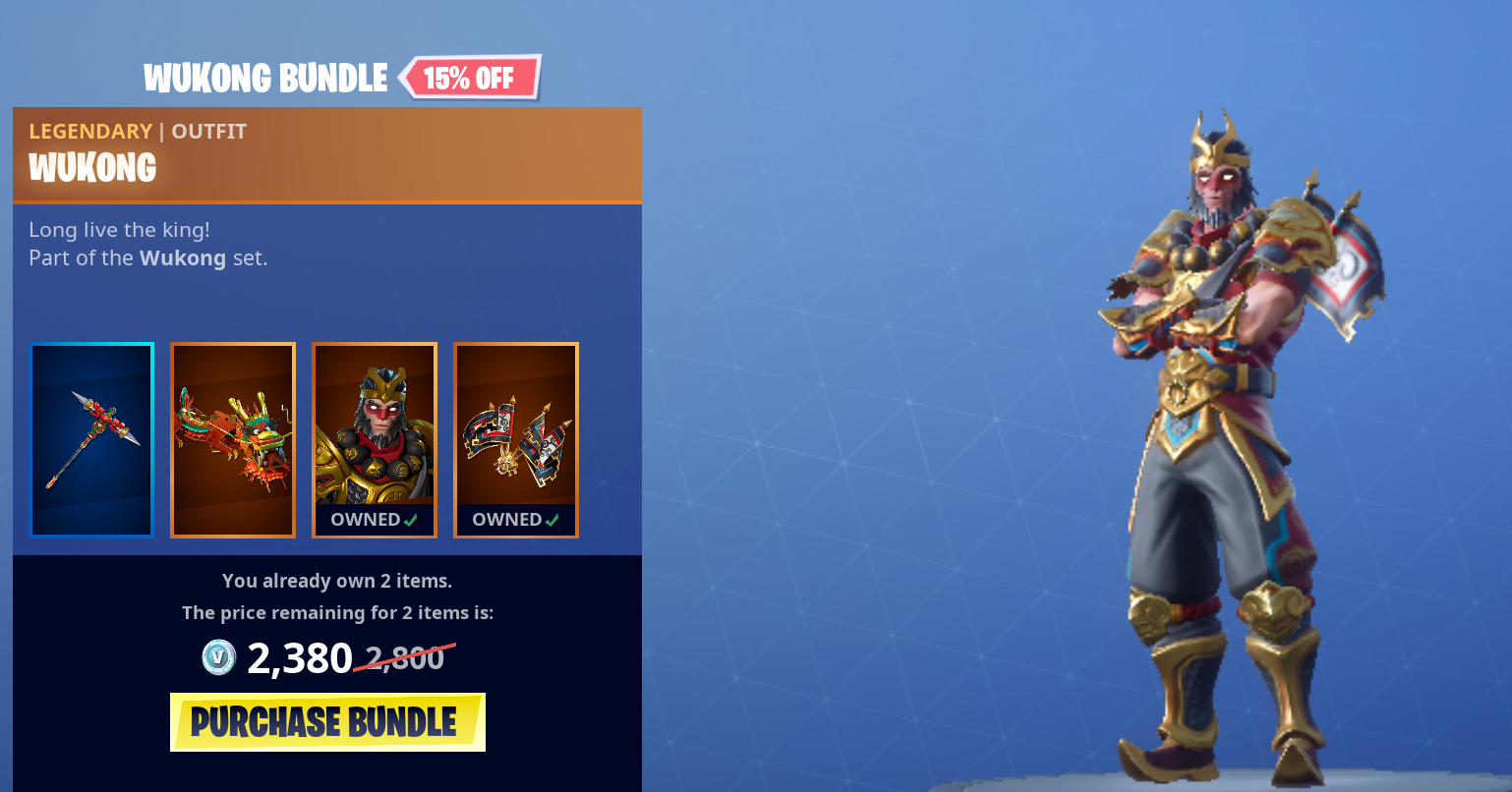 Wukong Cosmetic Bundle Set