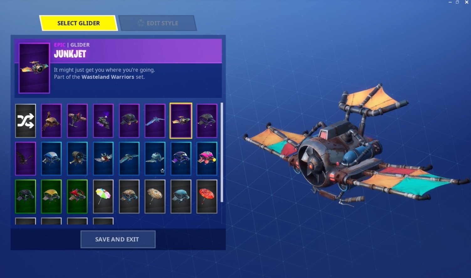 junkjet glider fortnite