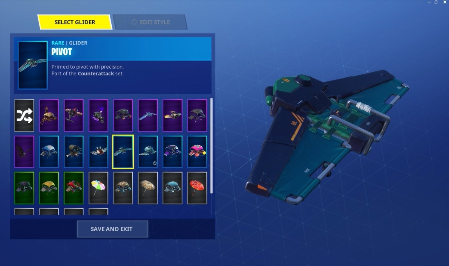 pivot glider fortnite