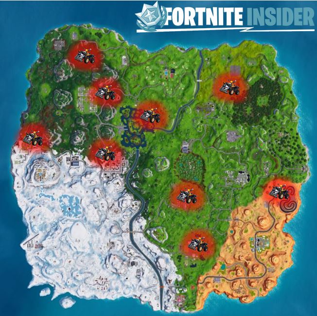 14 Days of Fortnite Vehicle Locations - Quadcrasher