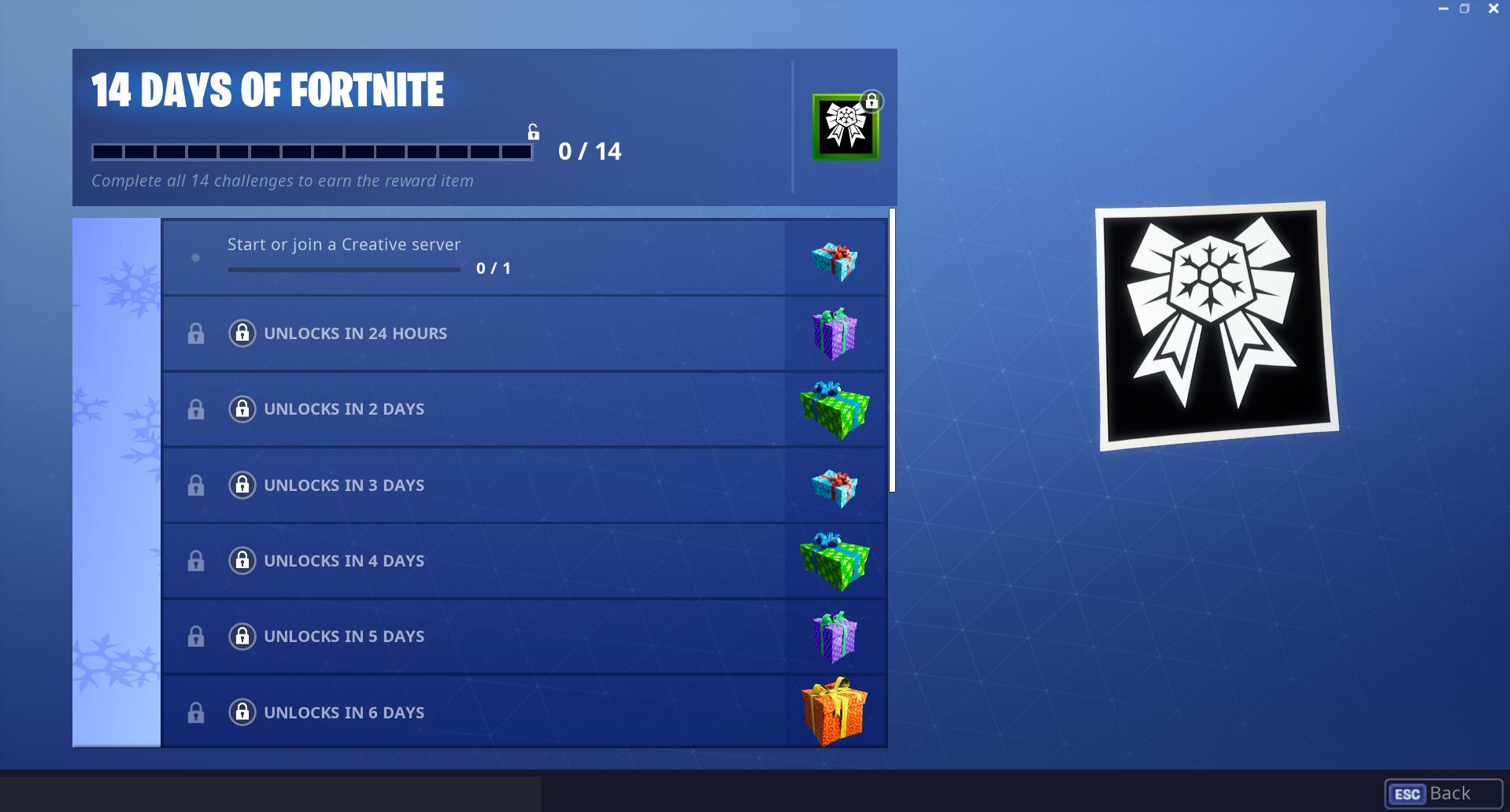 14 days of Fortnite Day 1 Challenge