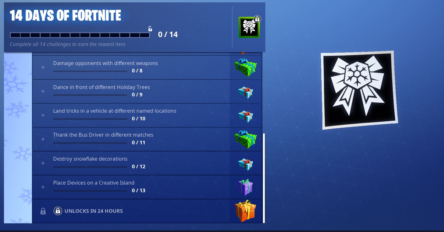 14 days of Fortnite Day 13 Challenge