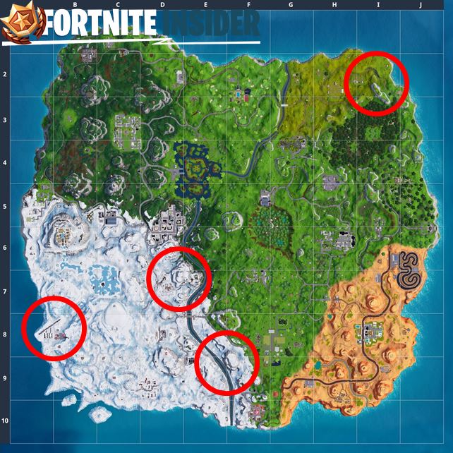 14 days of Fortnite Visit Giant Candy Cane Locations
