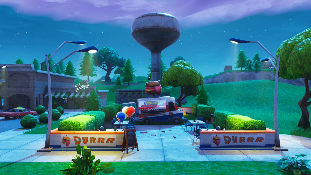Fortnite Season 7 Map Changes - Durrr Burger Food Truck
