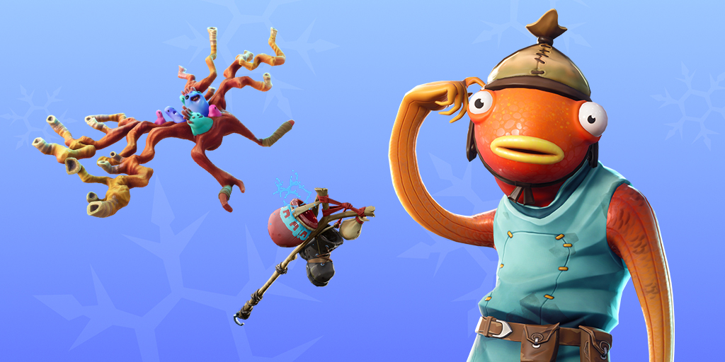 Fishstick Skin, Bootstrap Pickaxe, Coral Cruiser Glider