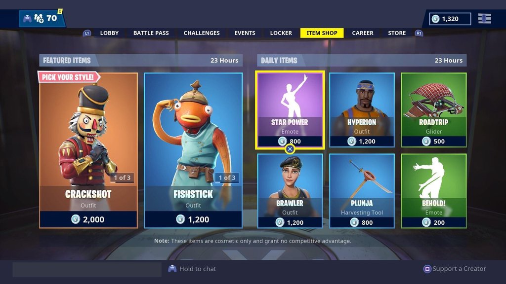 Fortnite Item Shop 27th December