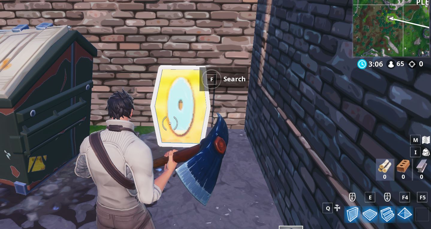 Search the letter “O” west of Pleasant Park