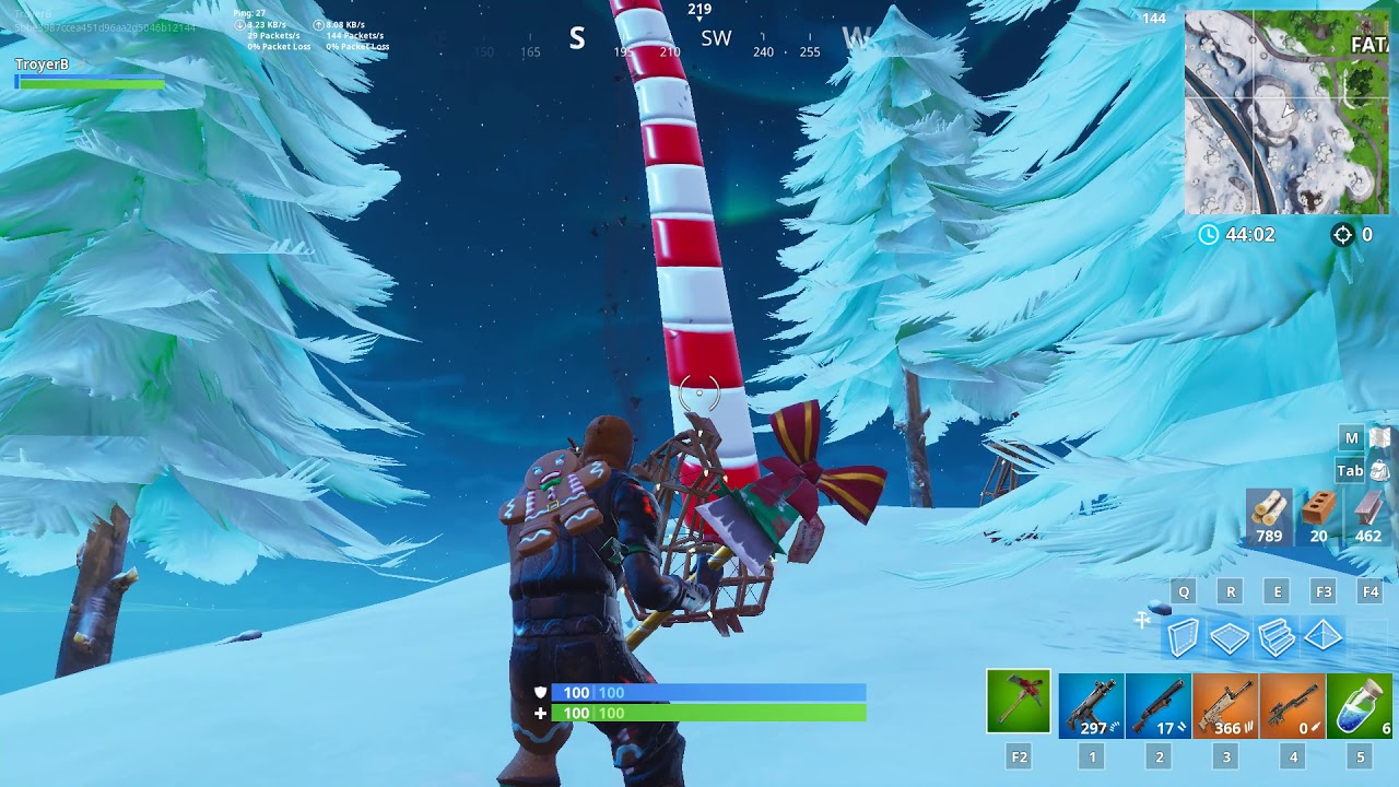 Fortntie Candy Cane Locations 14 days of Fortnite