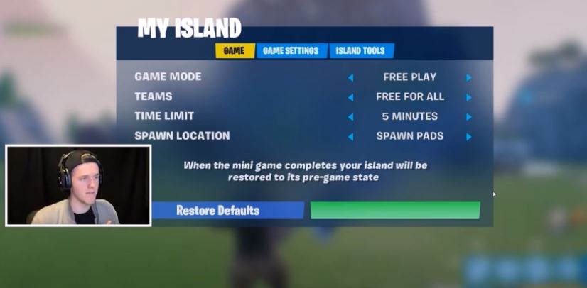 My Island Menu
