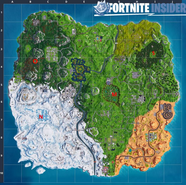 NOMS Letter Challenge - All Letter Locations