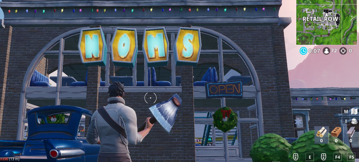 Final Stage: Visit the NOMS sign in Retail Row