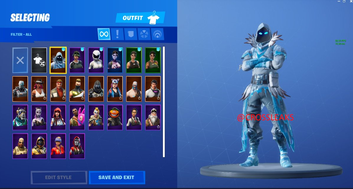 Raven Winter-theme Fortnite Skin (Fortnite Legends)