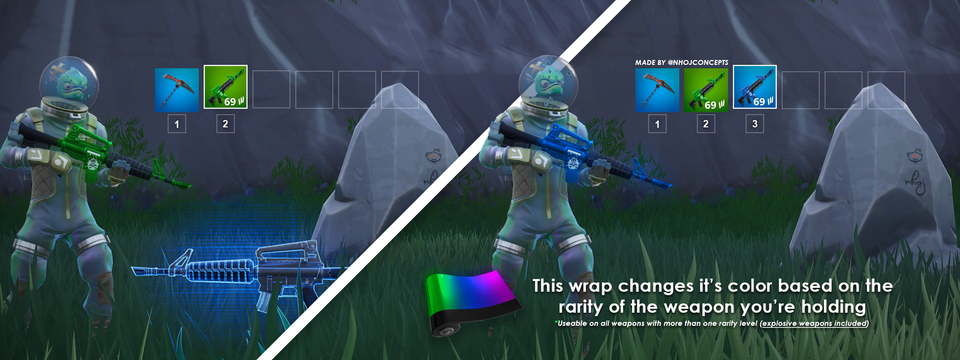 Weapon Wrap Changes Fortnite Concept