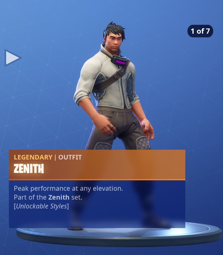 Zenith Stage 1 of 7