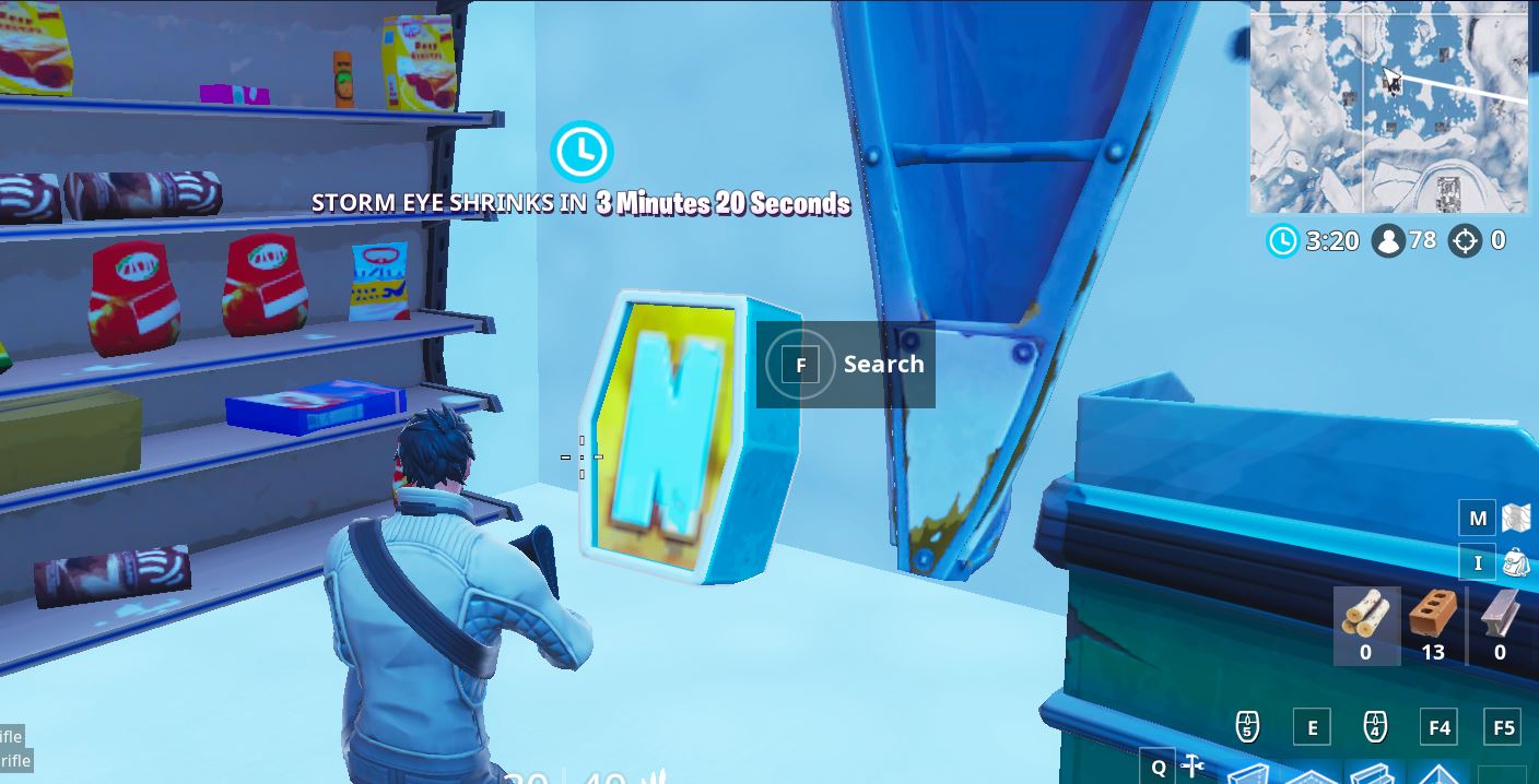 Search the letter “N” under a frozen lake challenge location