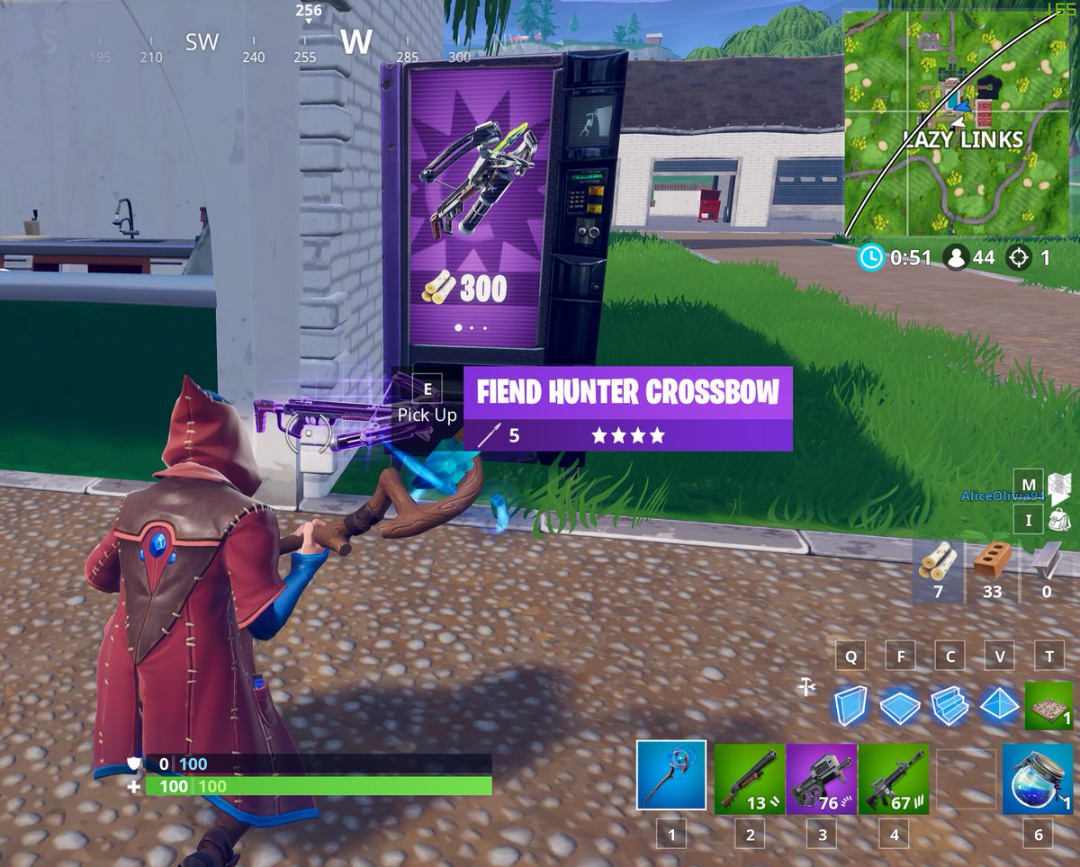 Fiend Hunter Crossbow Weapon via @FNBRHQ